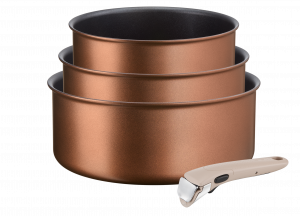 Katlu komplekts + rokturis Tefal Ingenio Eco Respect 16/18/20 cm