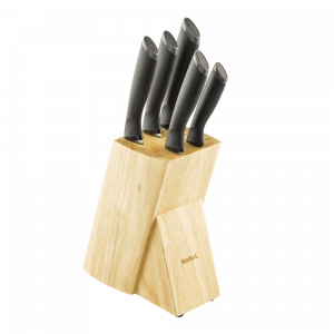 Nažu komplekts Tefal Nerūsējošā tērauda + koka bloks