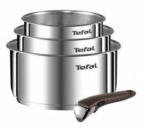 Katlu komplekts  Tefal Ingenio Emotion + brūns rokturis