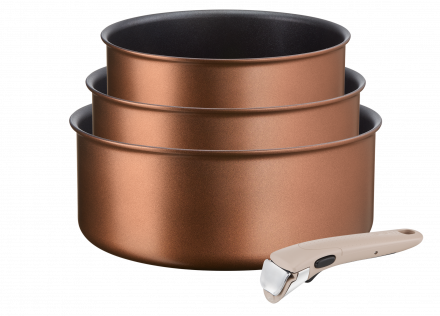 Katlu komplekts + rokturis Tefal Ingenio Eco Respect 16/18/20 cm