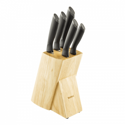 Nažu komplekts Tefal Nerūsējošā tērauda + koka bloks