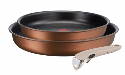 Pannu komplekts + rokturis Tefal Ingenio Eco Respect 22/26 cm