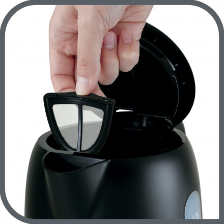 Elektriskā tējkanna Tefal Snow Melna