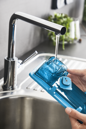 Aqua "divi vienā" galviņa: putekļu sūkšanai un mazgāšanai Tefal Air Force Flex