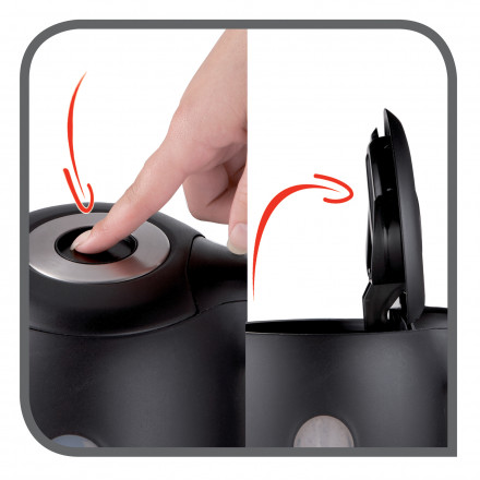 Elektriskā tējkanna Tefal Snow Melna